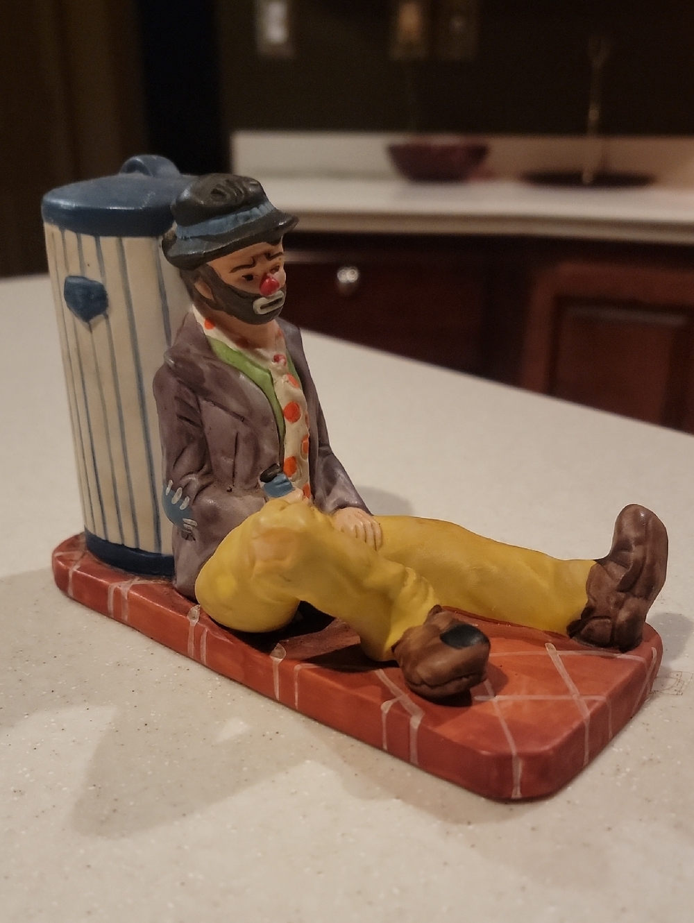 Emmett Kelly Hand-Painted Clown Figurine Flambro